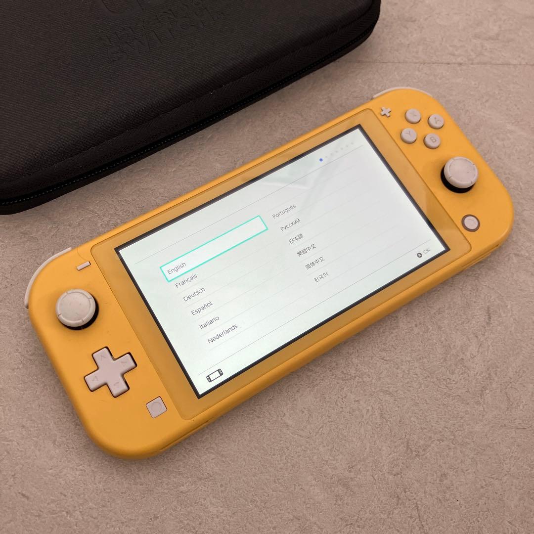 【動作確認済】ニンテンドー Switch Lite イエロー 保護ケースセット