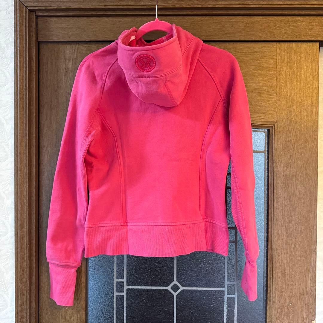 Lululemon フード付きピンクパーカー　#️⃣
