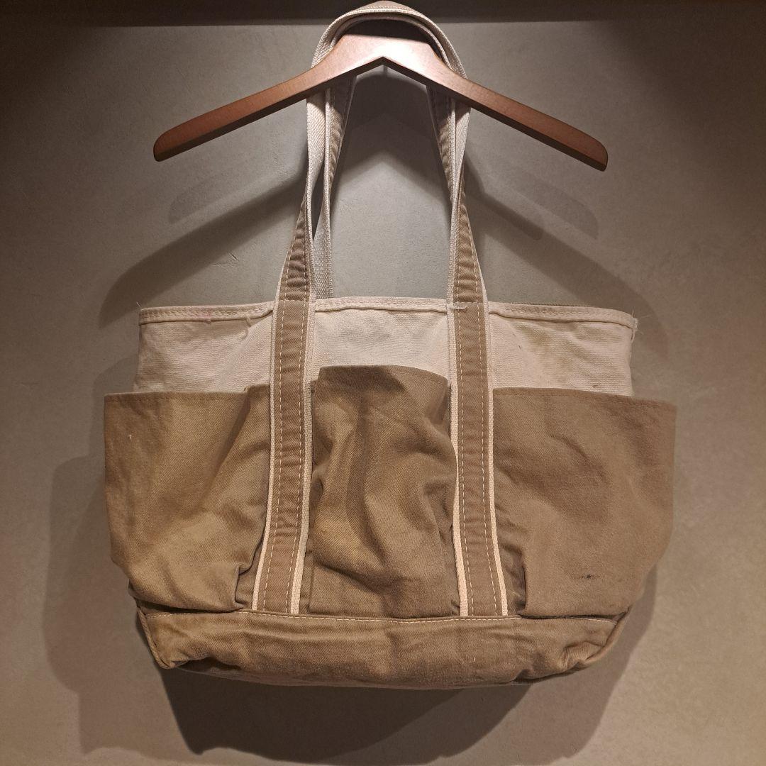 90s L.L.Bean トートバック　ガーデントート ブラウンデニム