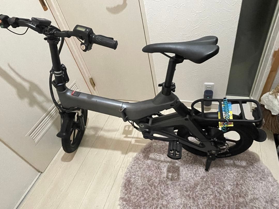 折りたたみ式　電動アシスト自転車 グレー