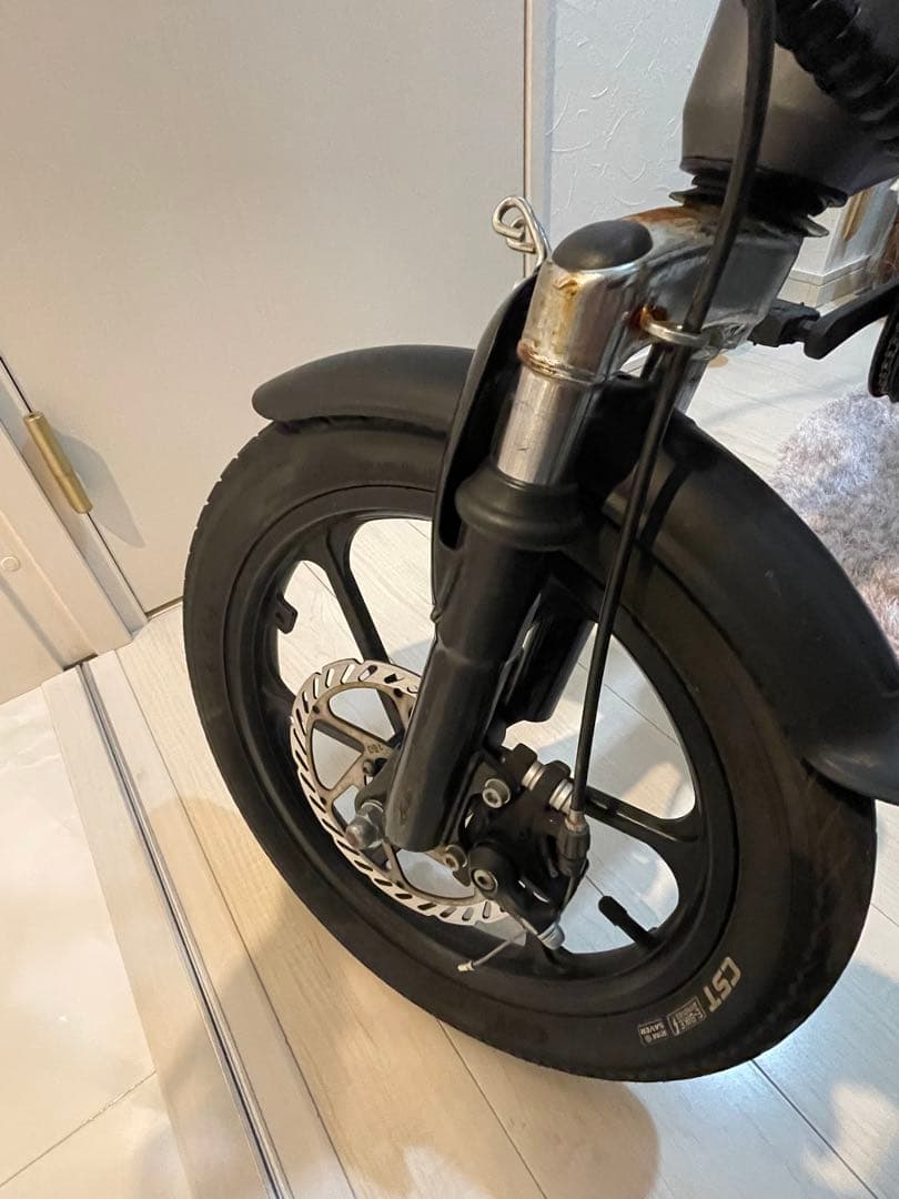 折りたたみ式　電動アシスト自転車 グレー
