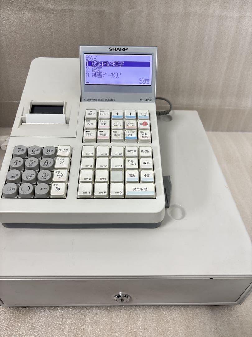 SHARP XE-A270 レジスター ホワイト