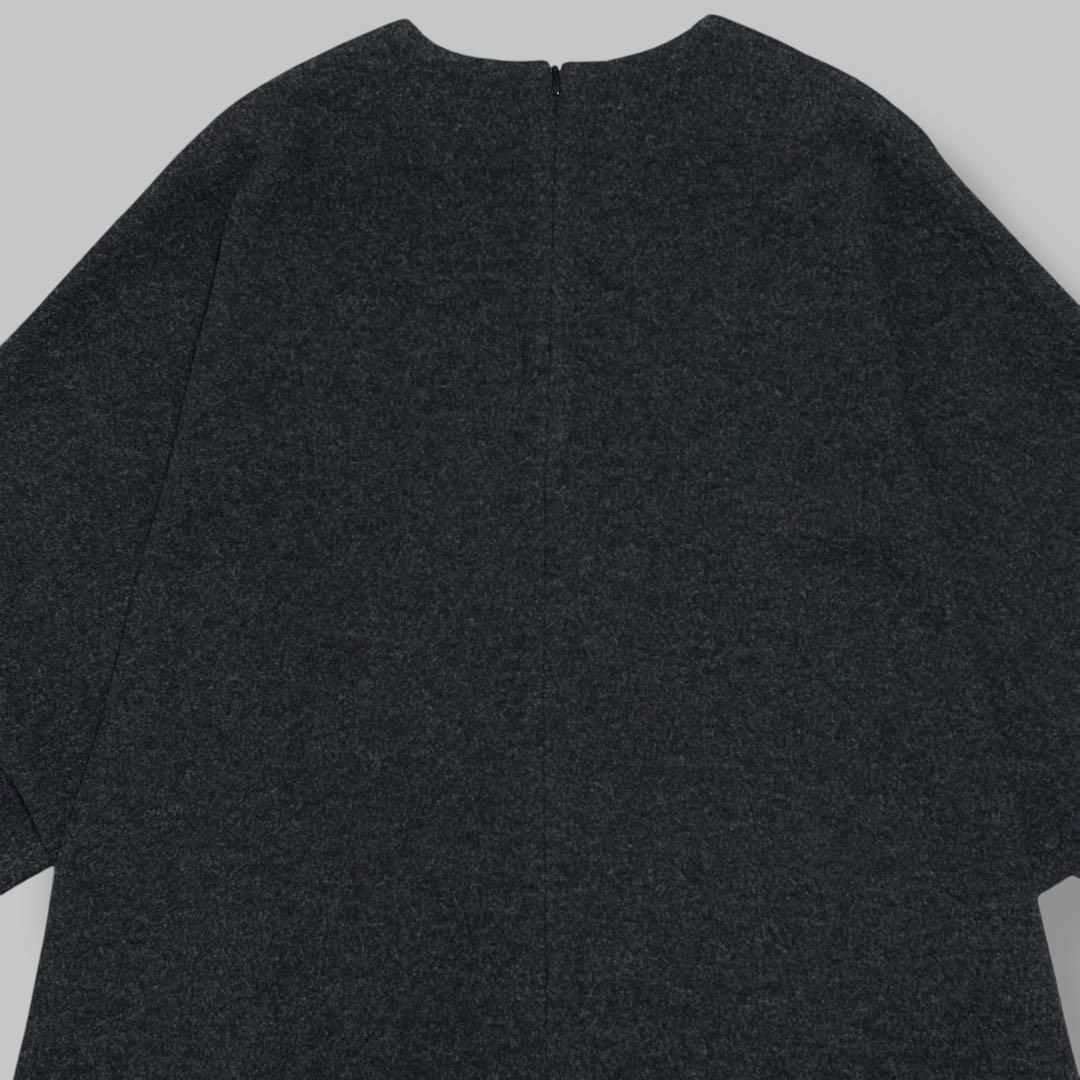 ku様 PLAIN PEOPLE ウールダブルジャージオーバーシルエットドレス