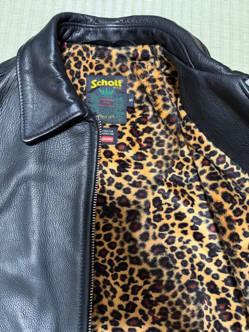 ジャケット・アウター supreme schott leather racer jacket