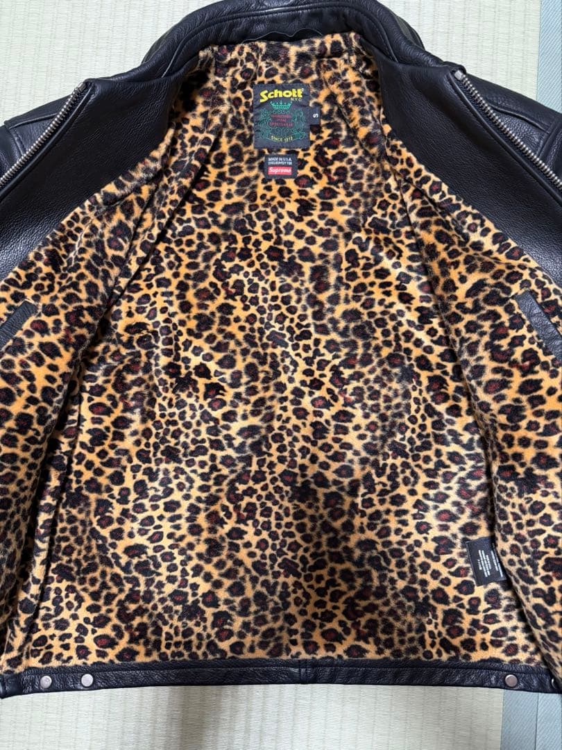 ジャケット・アウター supreme schott leather racer jacket