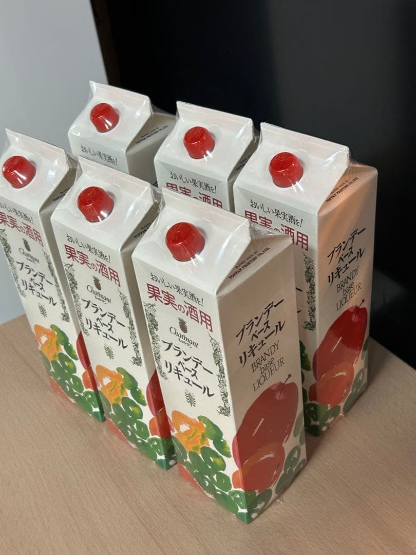 シャルマン　プランデーベースリキュール　果実の酒用　1800ml 6本セット