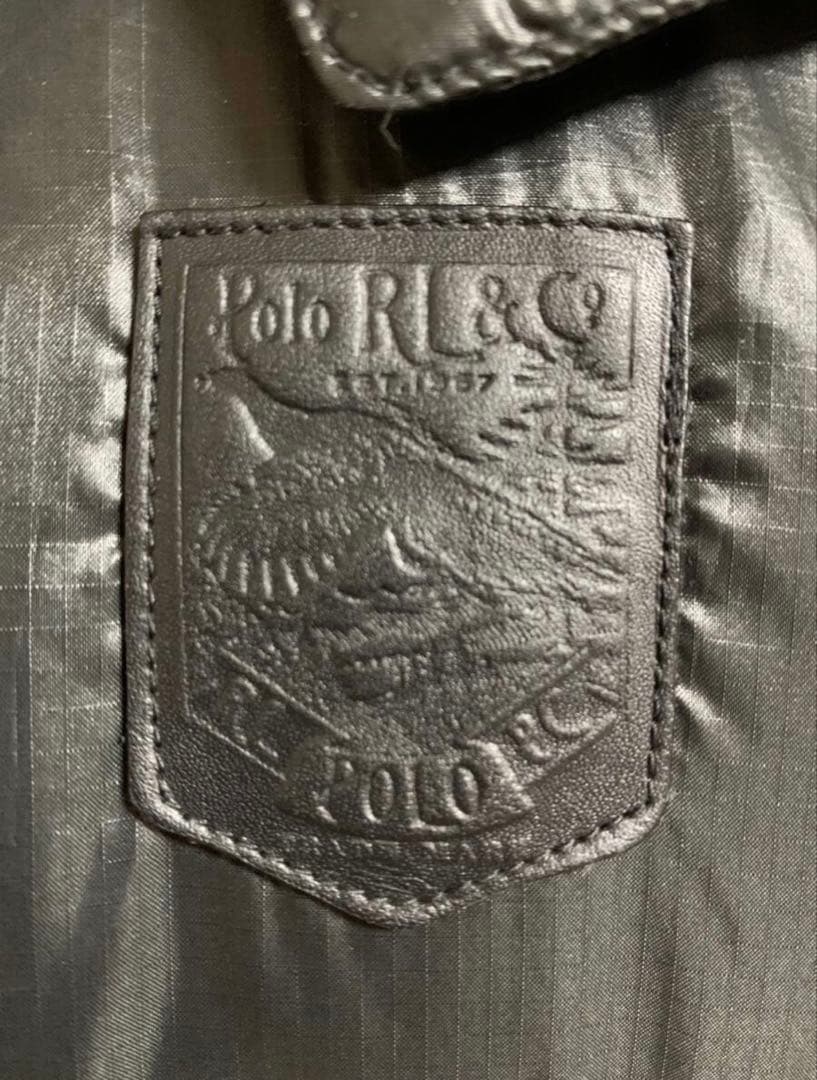 Polo RL & Co. 黒 ダウンベスト フード付き
