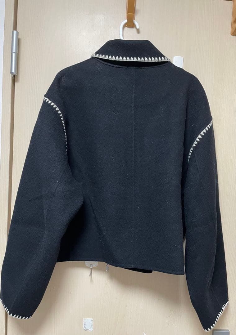 ジャケット・アウター CREDONA WOOL EMBROIDERY SHORT ZIP JACKET