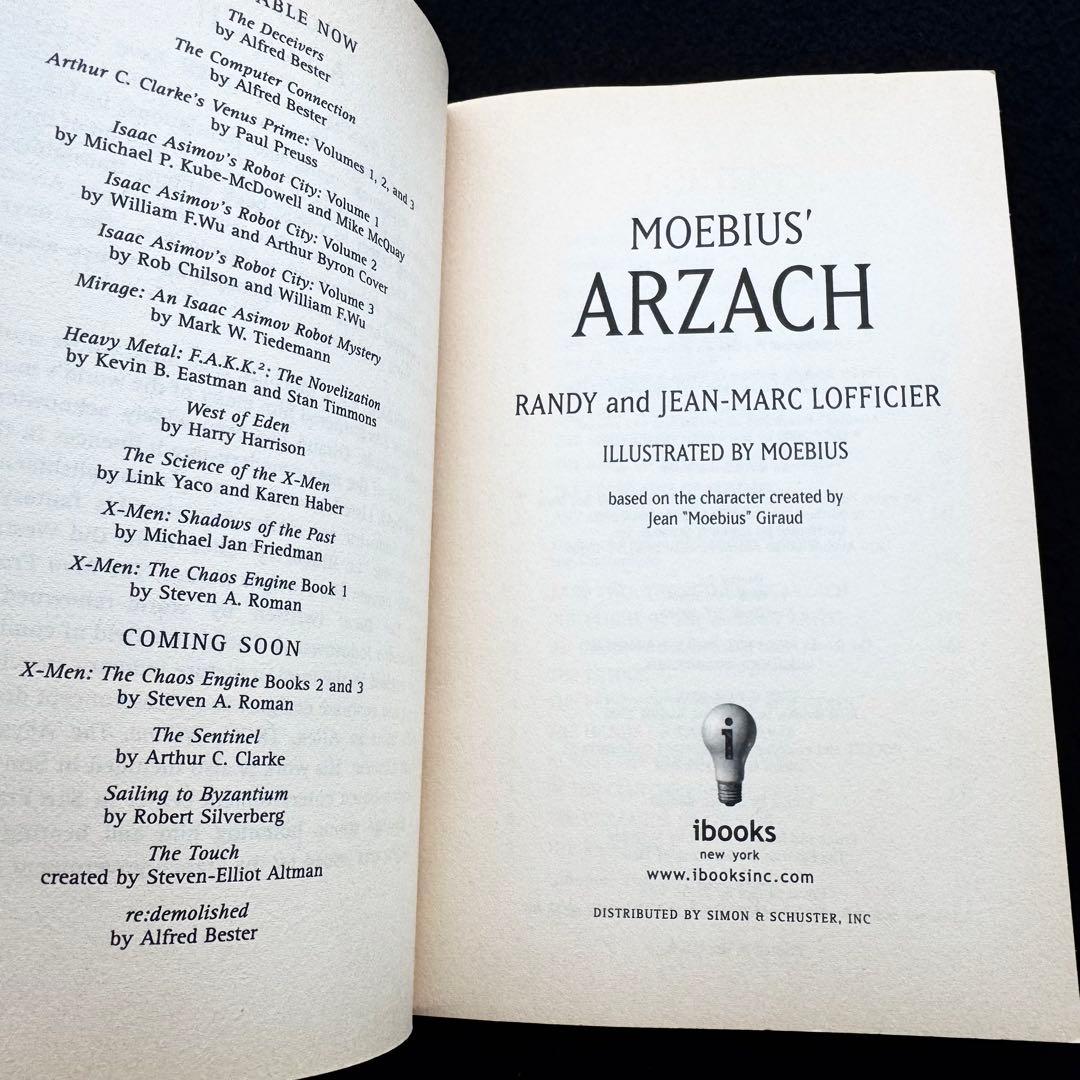 メビウス・アルザック 小説「Moebius Arzach」2000年