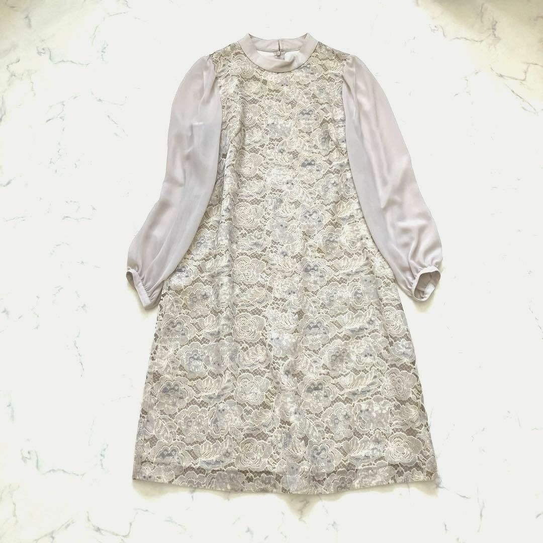 美品✨希少　フランシュリッペ　ねこのかくれんぼスタンドワンピース　レース　日本製