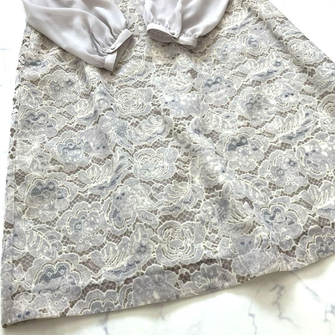 美品✨希少　フランシュリッペ　ねこのかくれんぼスタンドワンピース　レース　日本製