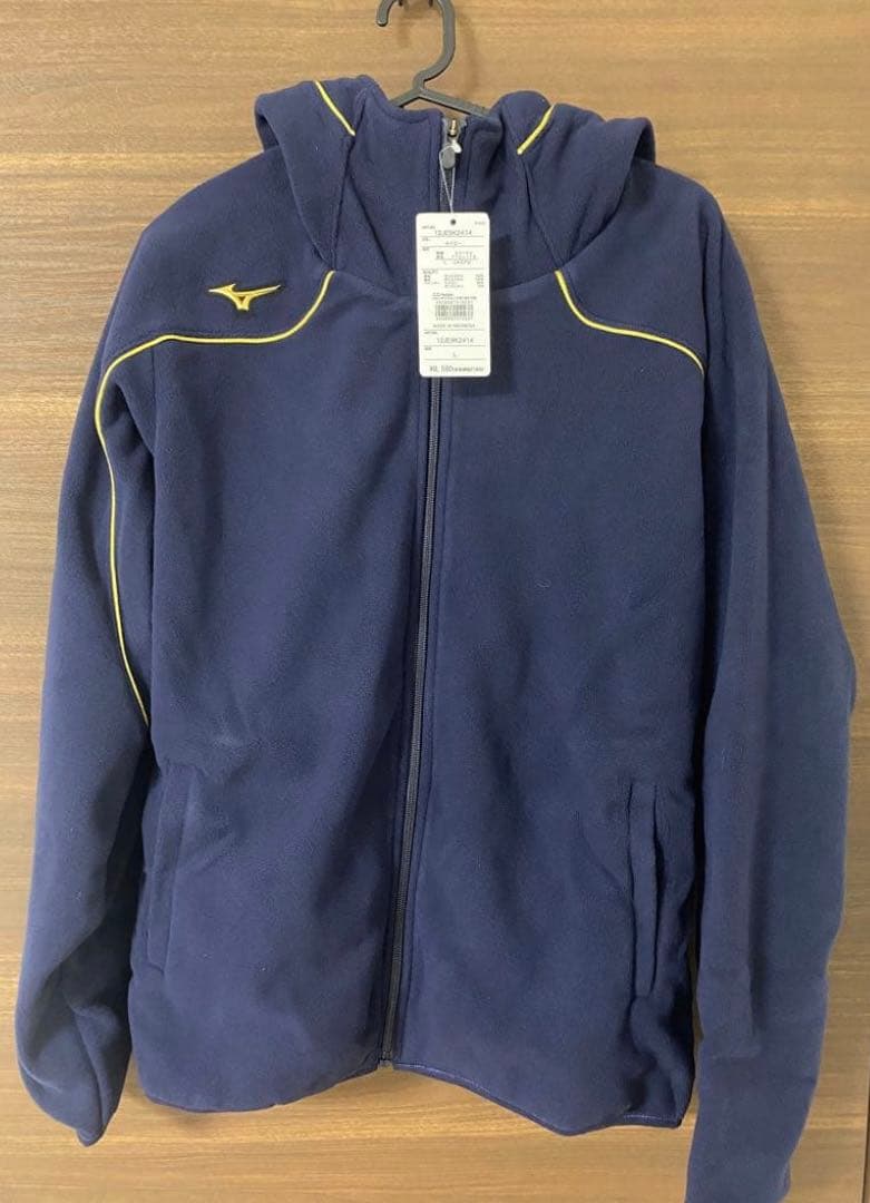 【新品・未使用】Mizuno Pro（ミズノプロ） ネイビー フリースコート