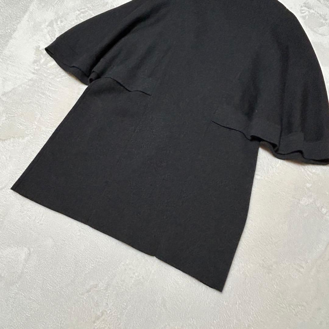 美品✨MAGGY TOKYOダークグレー ケープコート カーディガン　ウール
