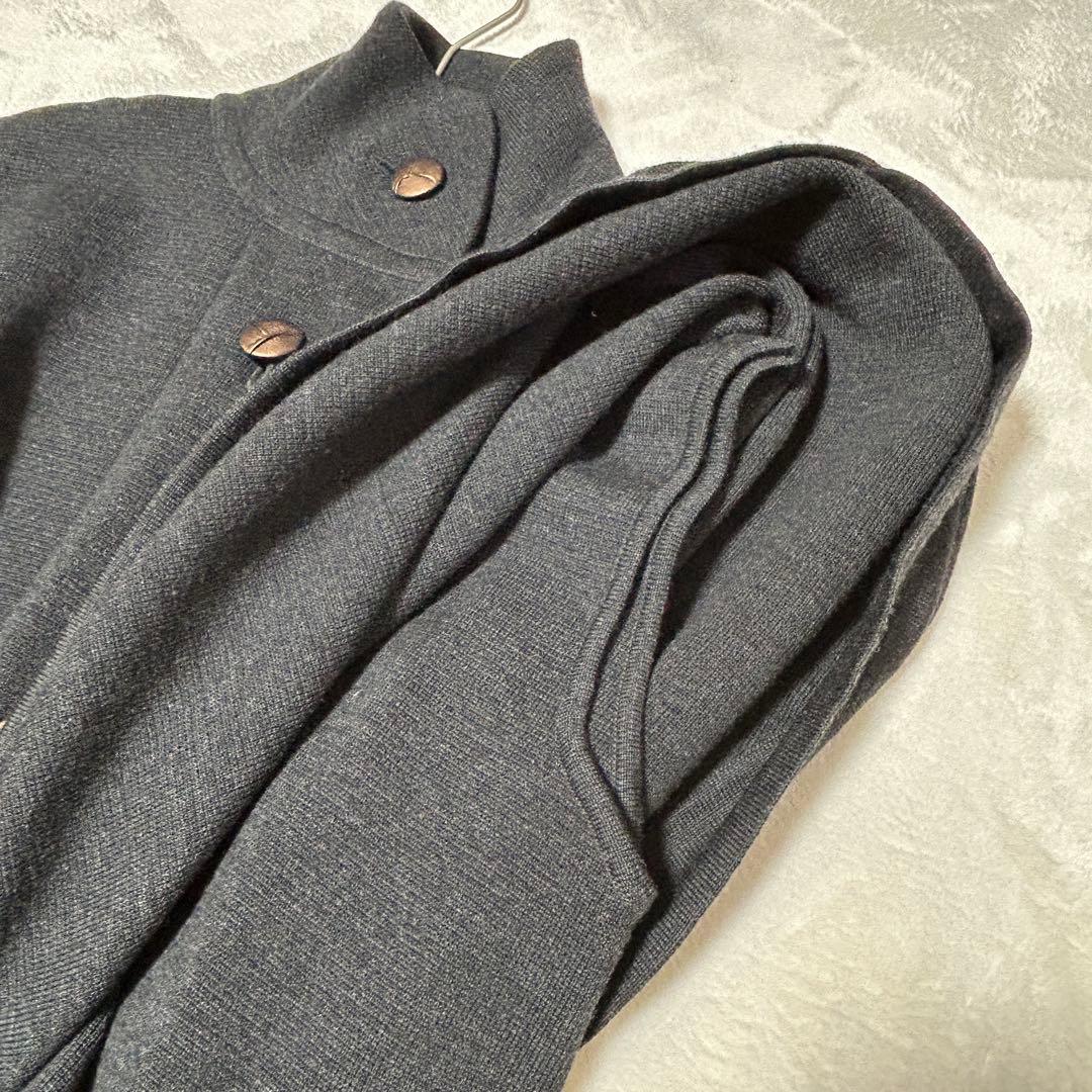 美品✨MAGGY TOKYOダークグレー ケープコート カーディガン　ウール