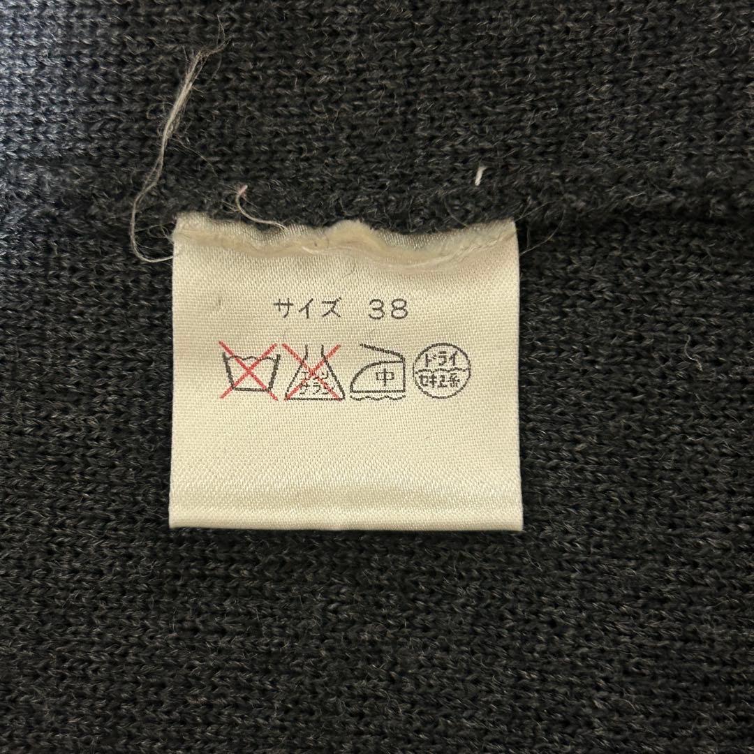 美品✨MAGGY TOKYOダークグレー ケープコート カーディガン　ウール