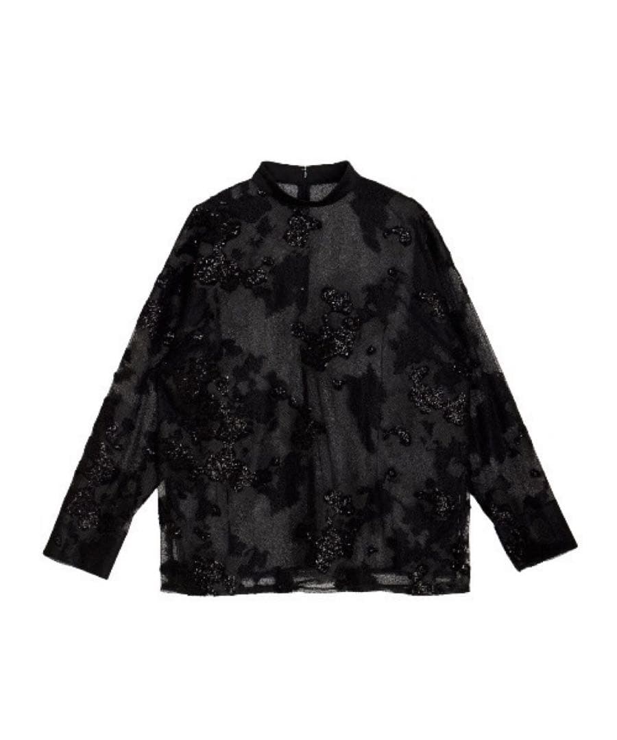 2601091 Ameri UND MOYA SPANGLE TOP ブラック