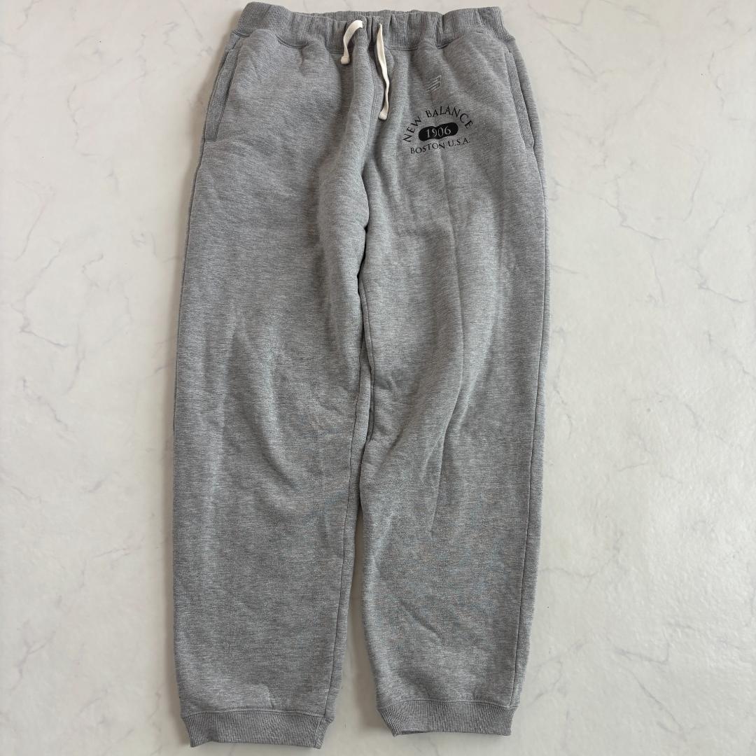 New Balance 裏ボアセットアップ ロゴ グレー L（C875）