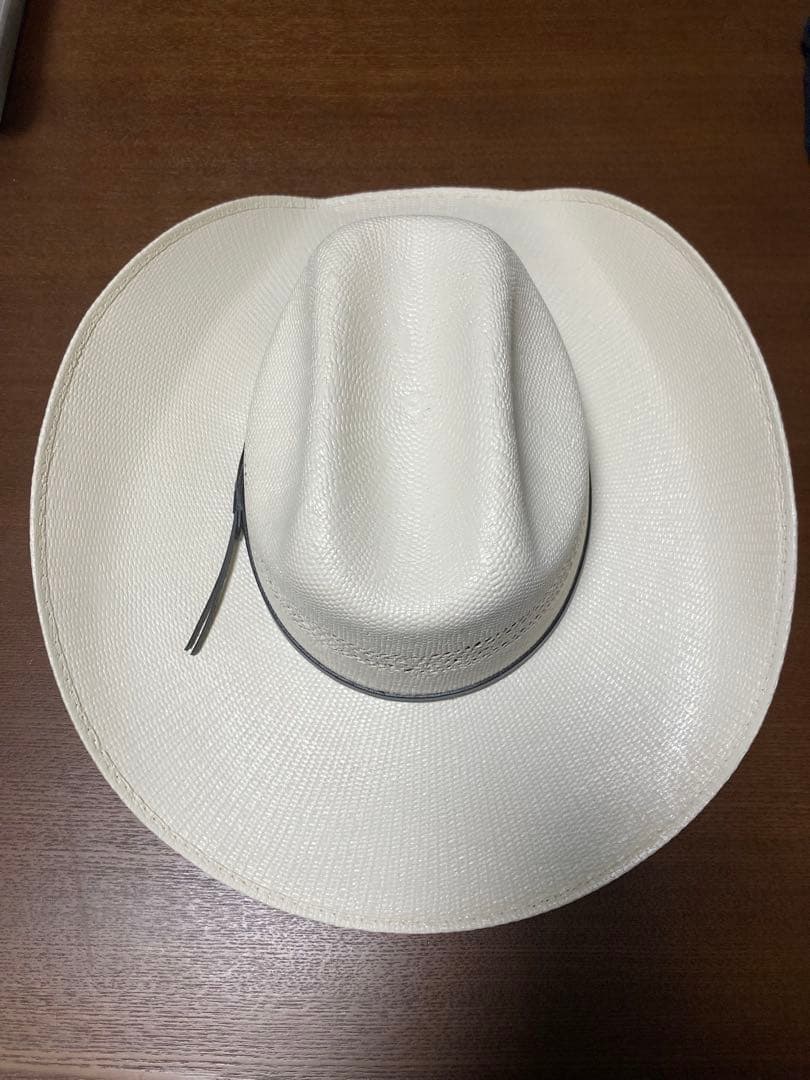 ホワイトカウボーイハット　BULL HIDE BANGORA