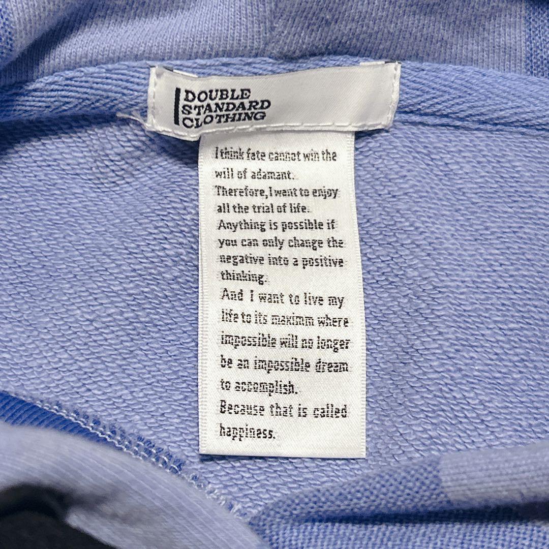DOUBLE STANDARD CLOTHING パーカー ビックチェック花ロゴ
