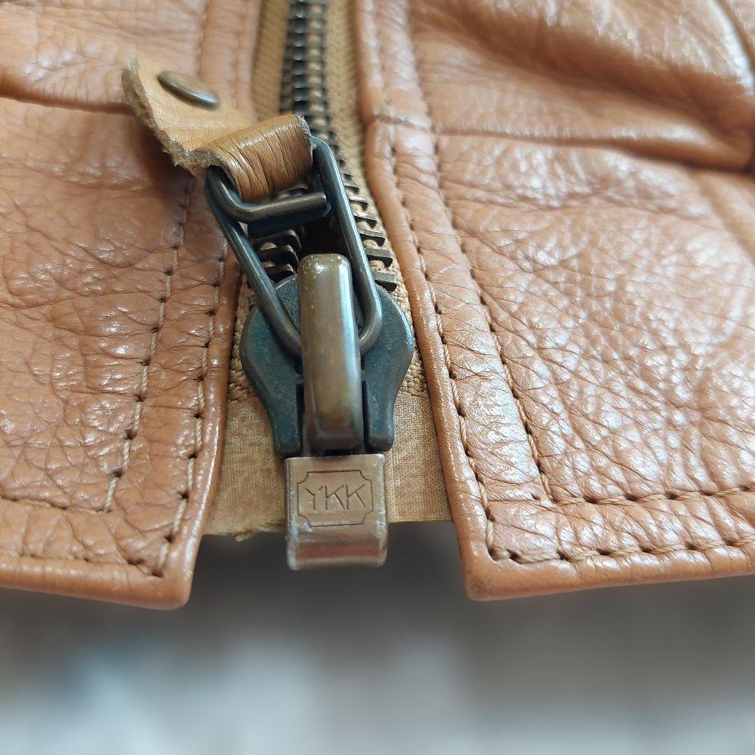 KADOYA NEW COMCEPTER レザージャケット YKK 短丈