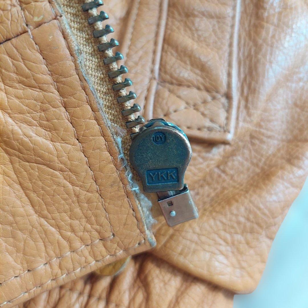 KADOYA NEW COMCEPTER レザージャケット YKK 短丈