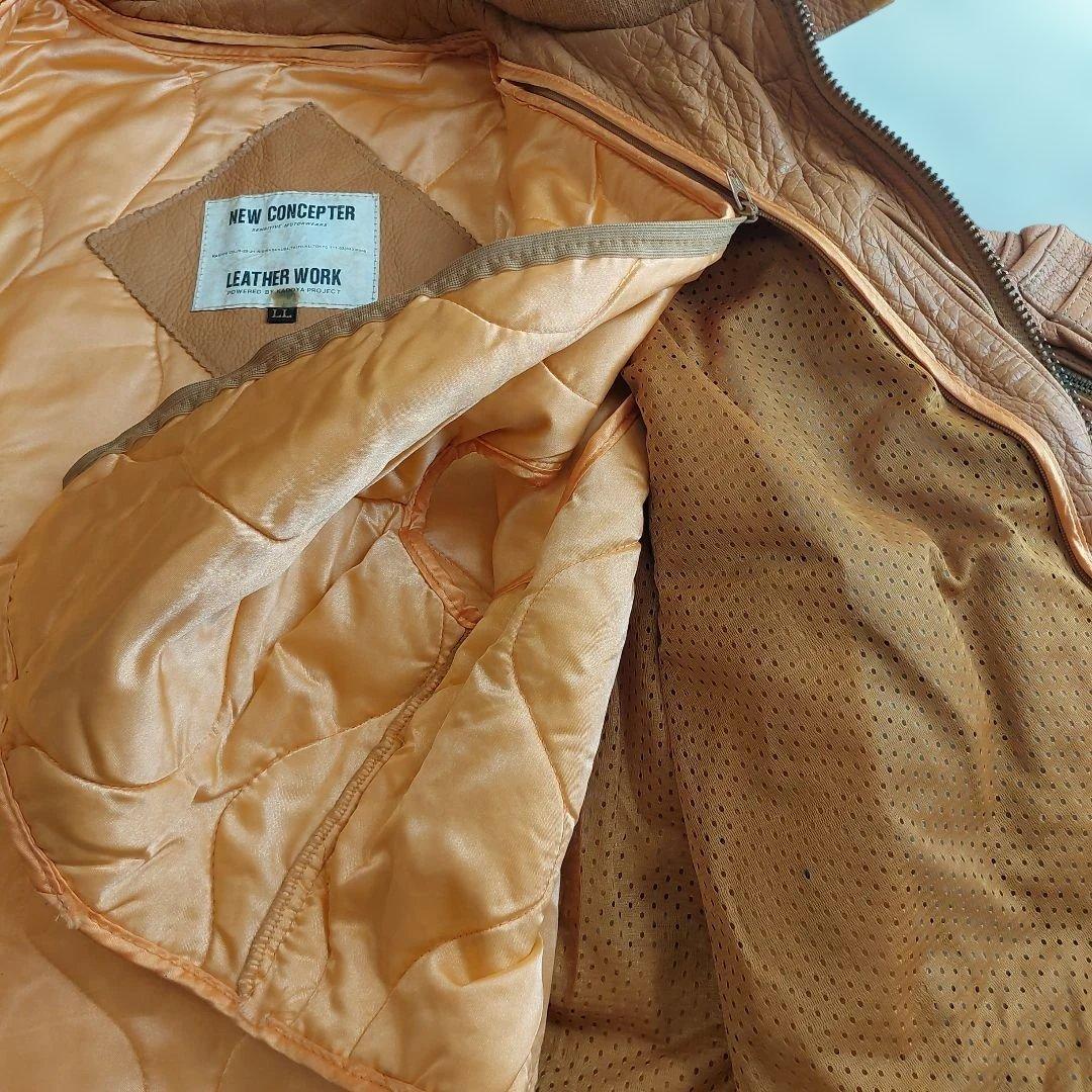 KADOYA NEW COMCEPTER レザージャケット YKK 短丈