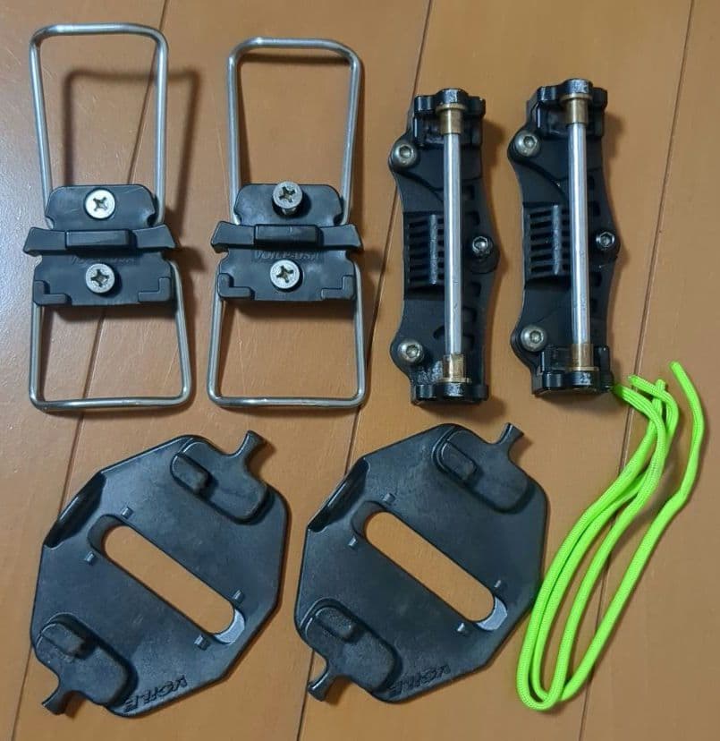 もんろー　ボレー　スピードレールバインディング＆クランポン　※一部破損あり