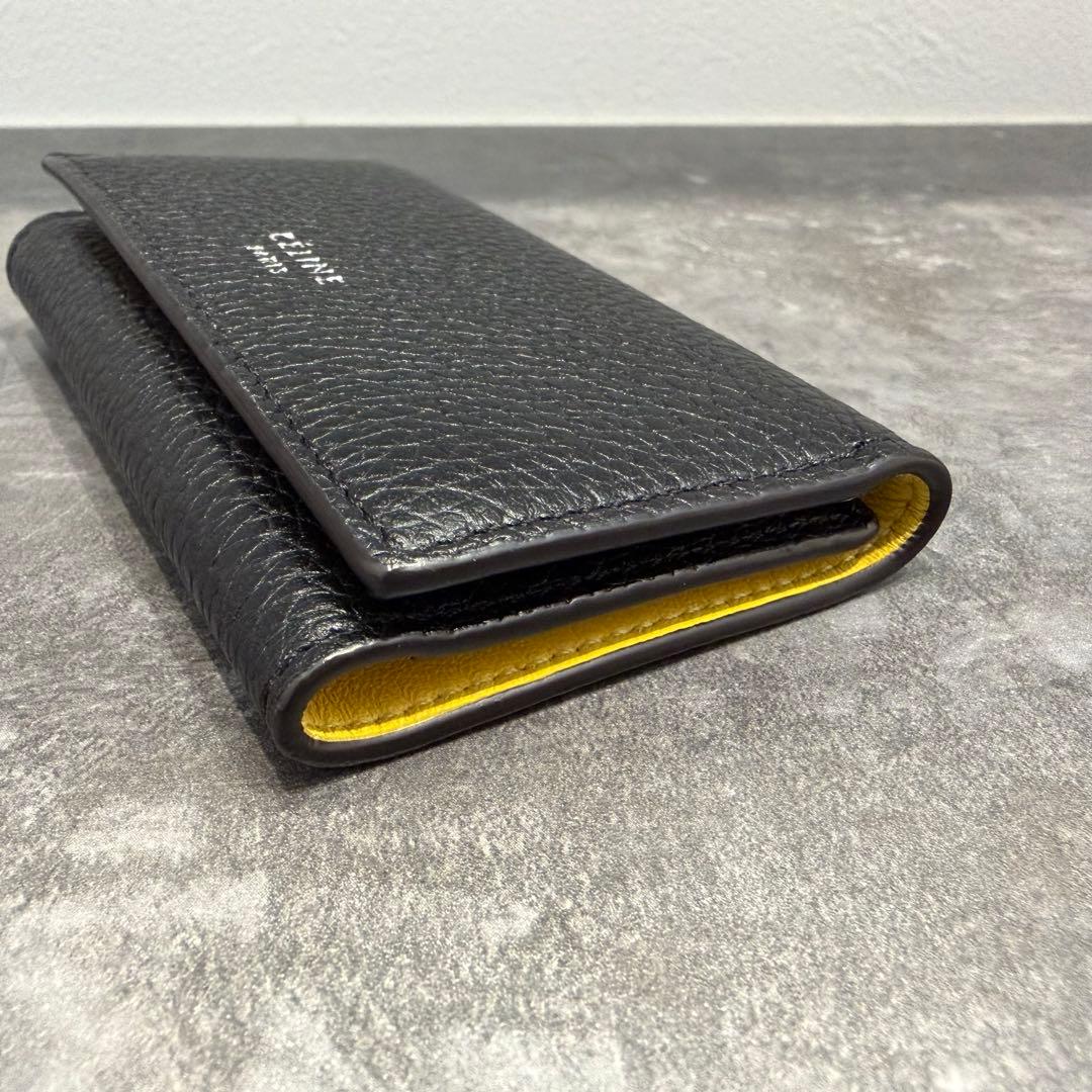 CELINE ブラック レザー キーケース