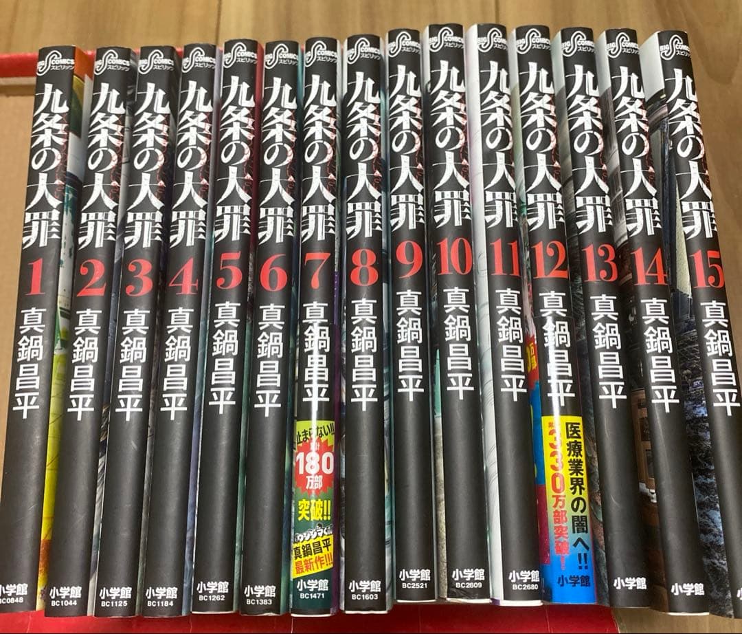 【全巻初版】九条の大罪 全巻　1巻〜15巻　真鍋昌平　ビッグコミックスピリッツ