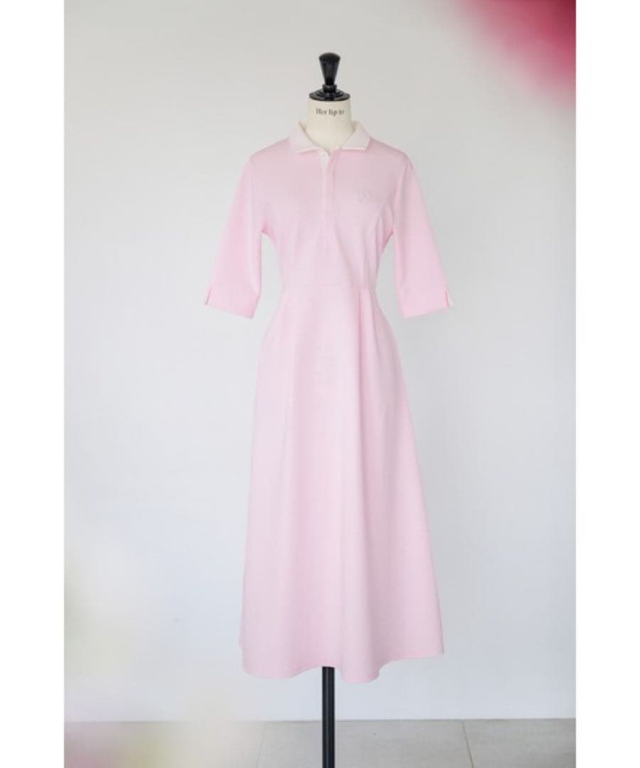 【新品未使用品】ハーリップトゥ Polo Tuck Flared Dress M