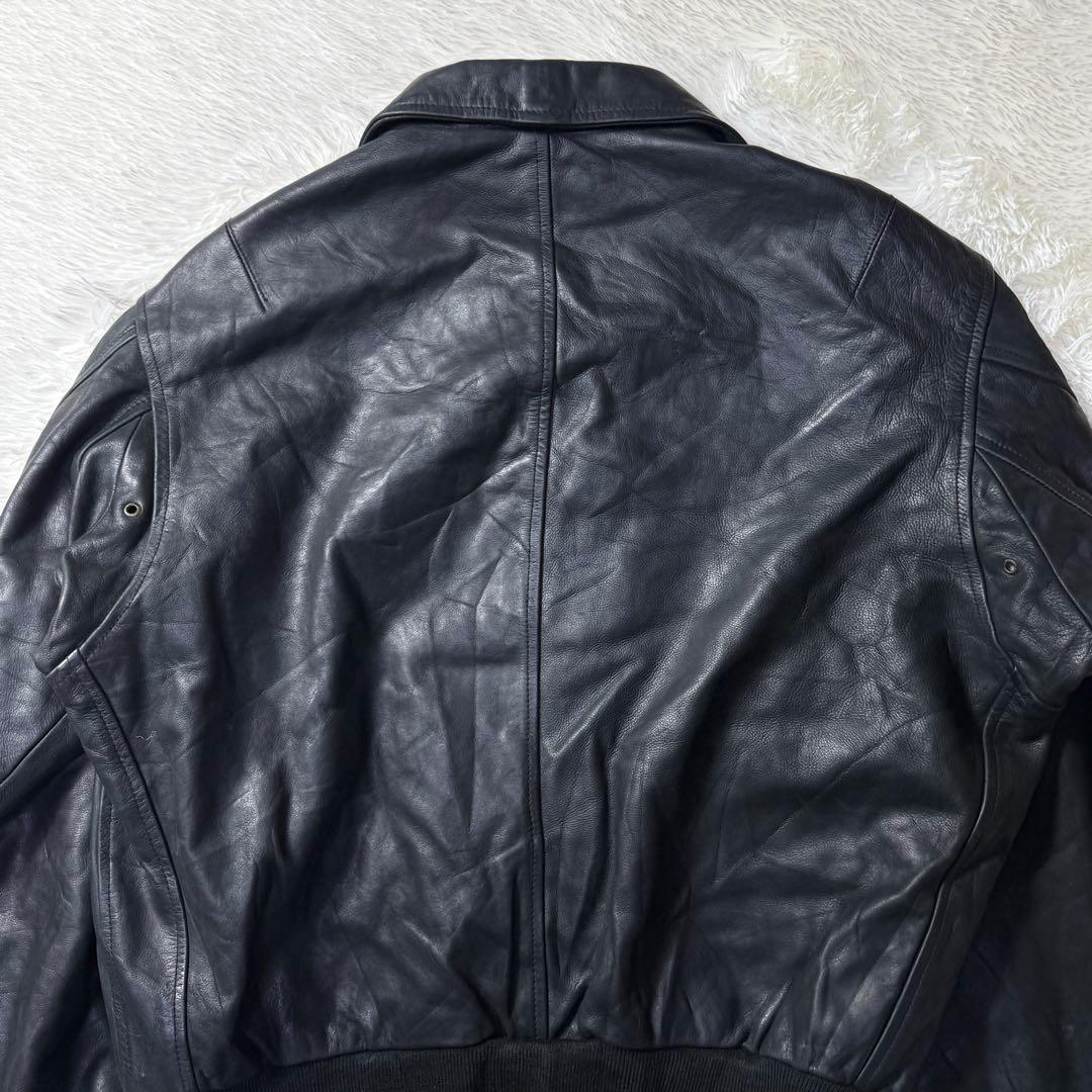 【90s】REDSKINS レザー フライトジャケット XL フランス空軍仕様