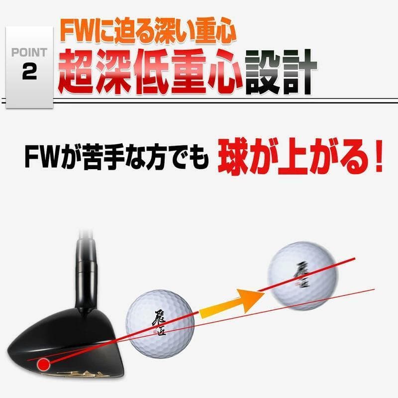 【新品】適合限界　マキシマックスブラックⅡドライバー+UT　3本セット