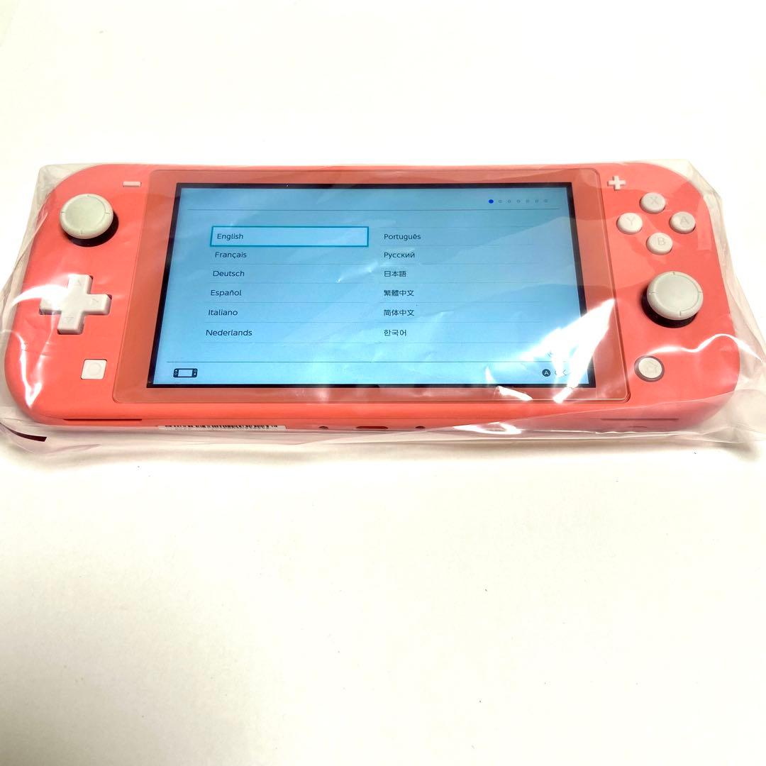 Switch Lite 本体 2025年製 コーラル 美品 外箱 付属品全てあり