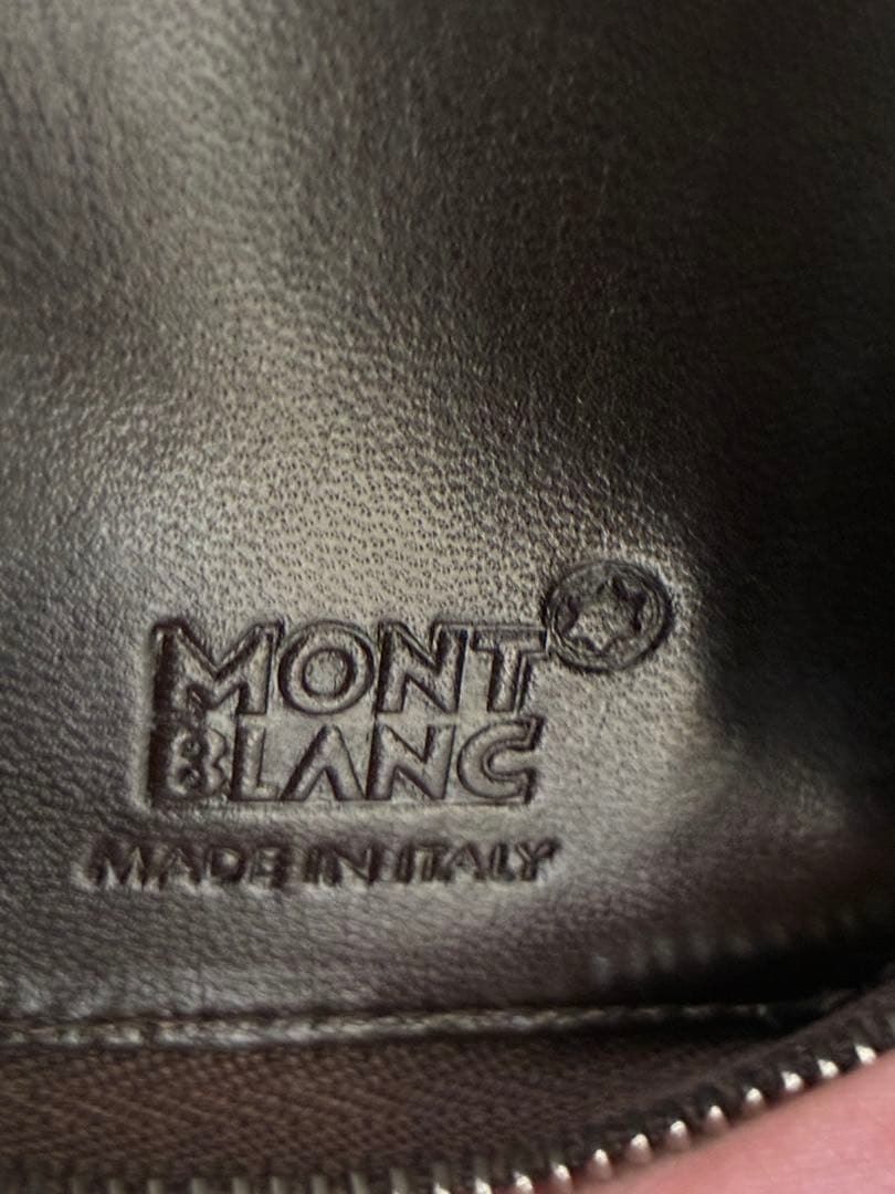 レア◾️MONT BLANC モンブラン◾️クロコ型押し ペンケース◾️2本差し◾️