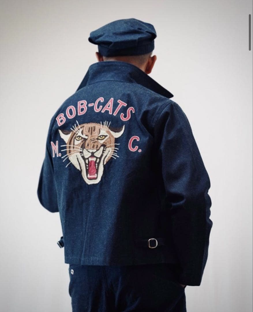 グルービン ハイ BOB CAT M.C. デニムキャットマン
