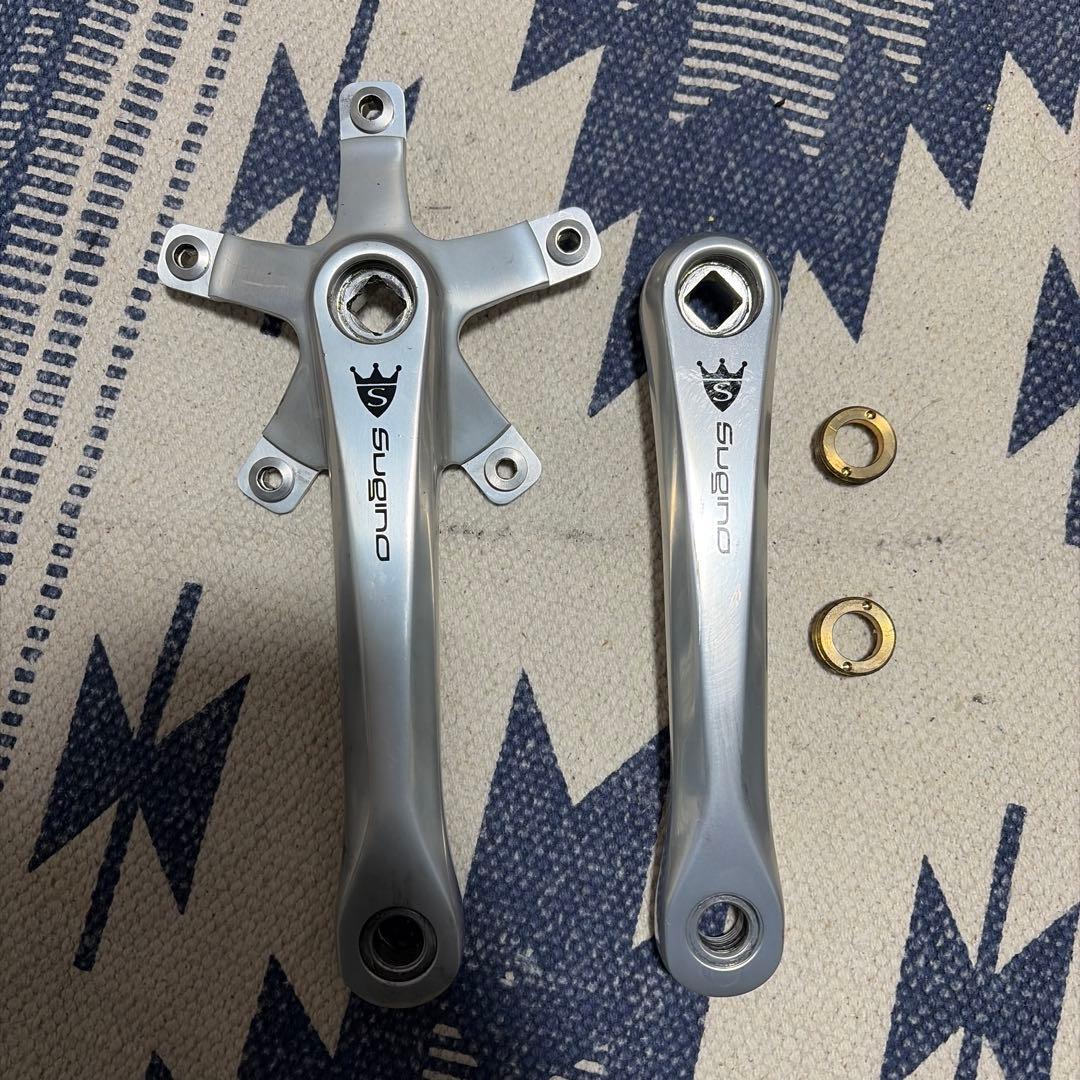 SUGINO RD4 クランクセット 165mm シルバー
