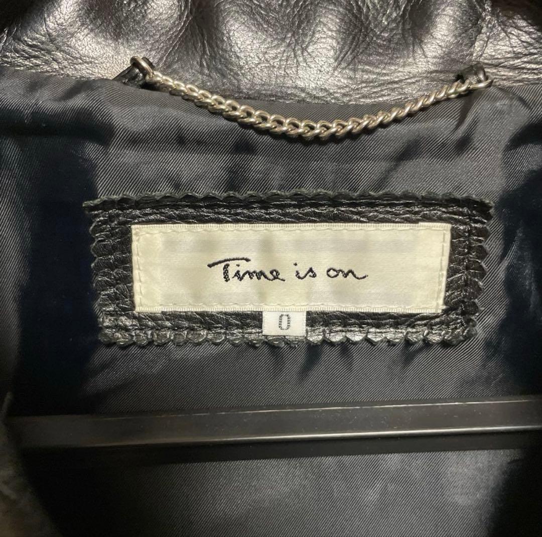 Time is on ZIAS LEATHER JACKET サイズ0 レザー