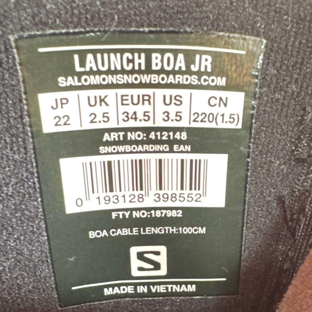 SALOMON LAUNCH BOA JR サロモン ローンチ ボア ジュニア