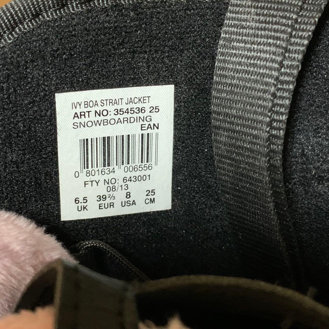SALOMONIVYBOA25cmレディース スノボーブーツブラックピンクBOA