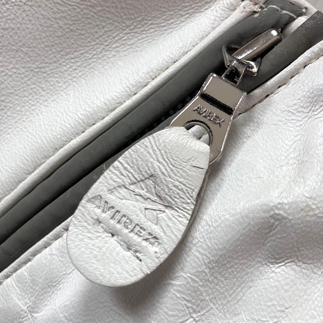 ✨希少特大✨アヴィレックスAVIREX レザー シングルライダース 本革 4XL