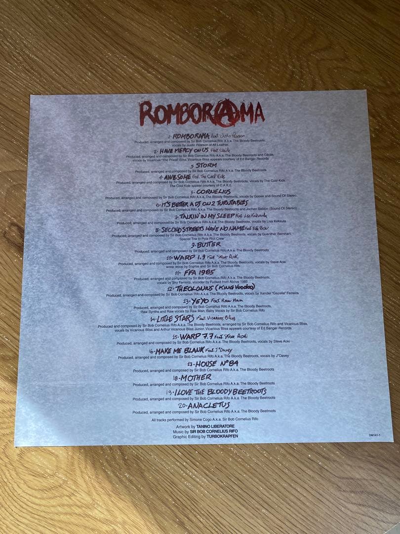 【US盤】The Bloody beetroots Romborama 2LP