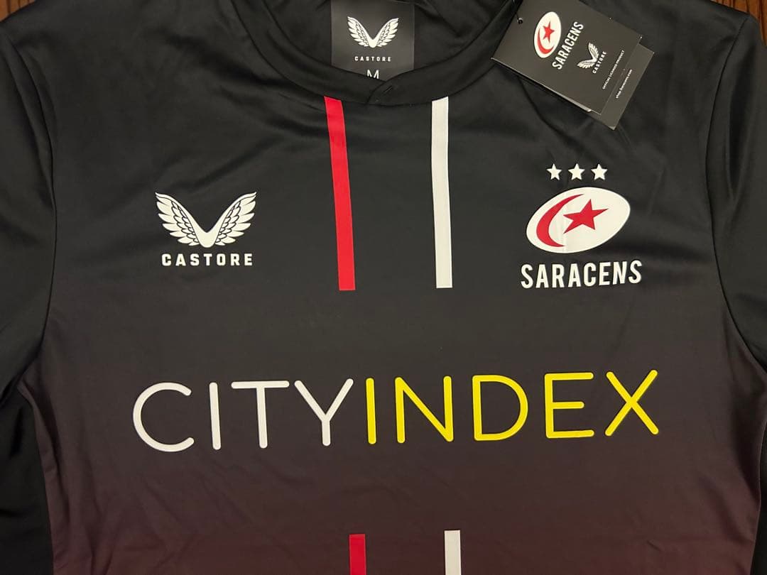 【新品未使用】Castore ラグビー サラセンズ　トレーニングT　長袖　黒　M