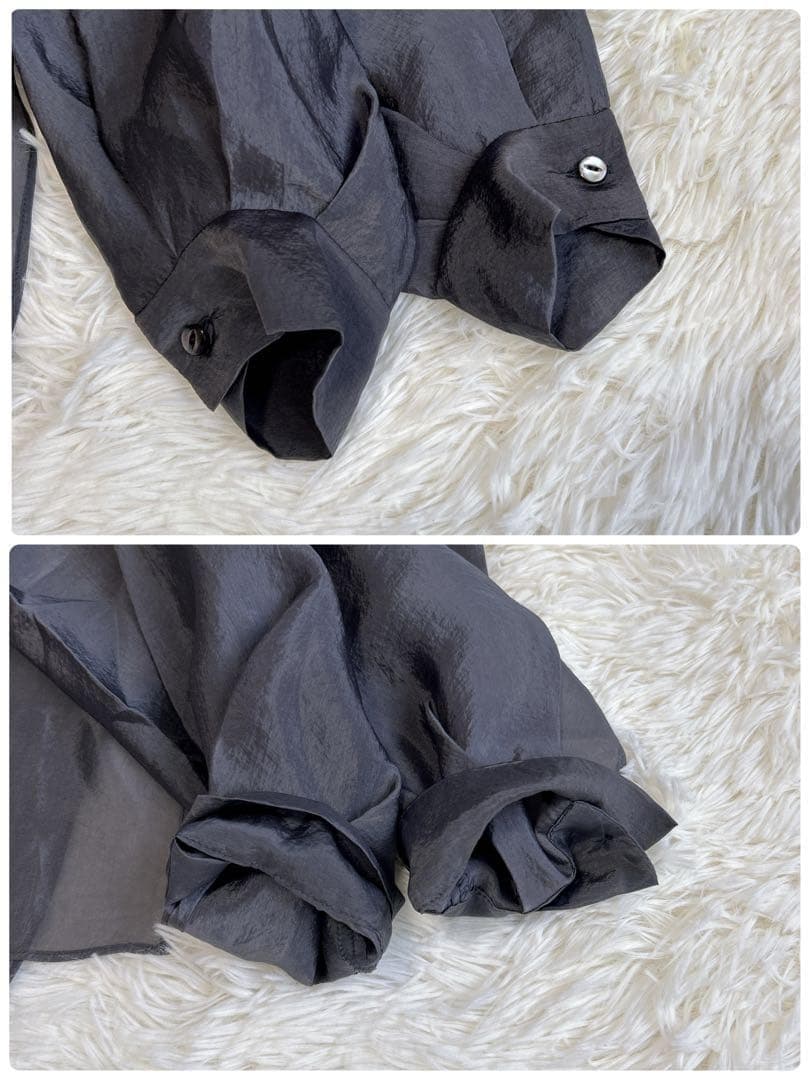 ✨美品✨25ss ヴェルメイユパーイエナ レースブラウス リボン サテン