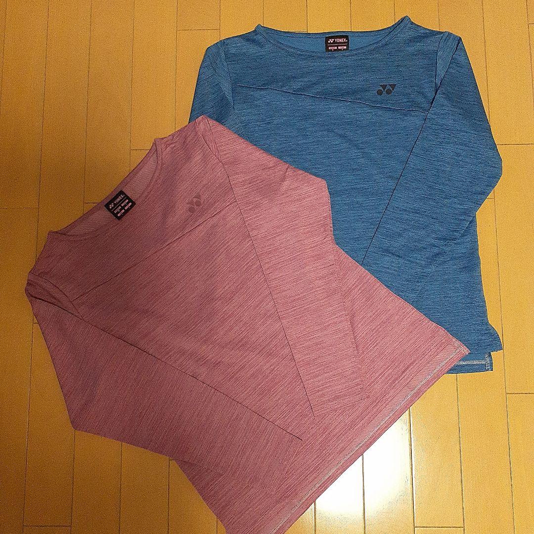 【美品】YONEX レディーステニスウェア長袖シャツ 2色セット