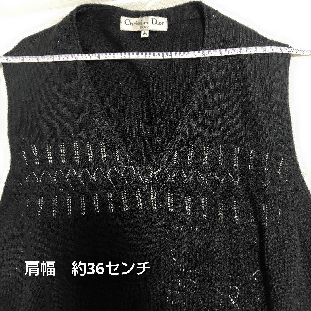 Christian Dior SPORTS ブラック Vネック ベスト M