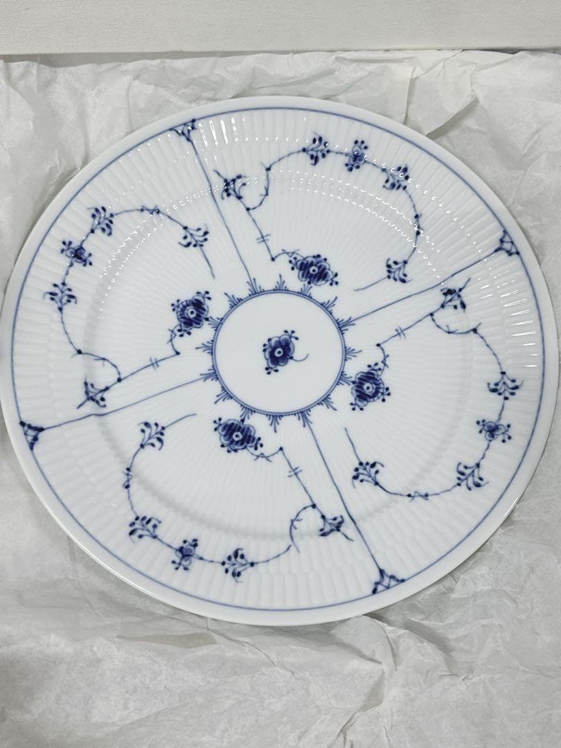【美品　未使用】　ロイヤルコペンハーゲンブルーブルーテッドプレイン　28cm