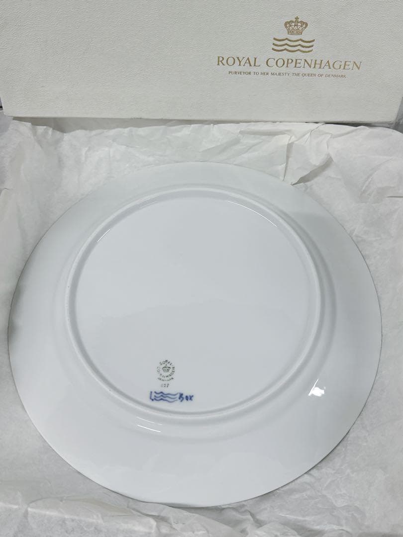 【美品　未使用】　ロイヤルコペンハーゲンブルーブルーテッドプレイン　28cm
