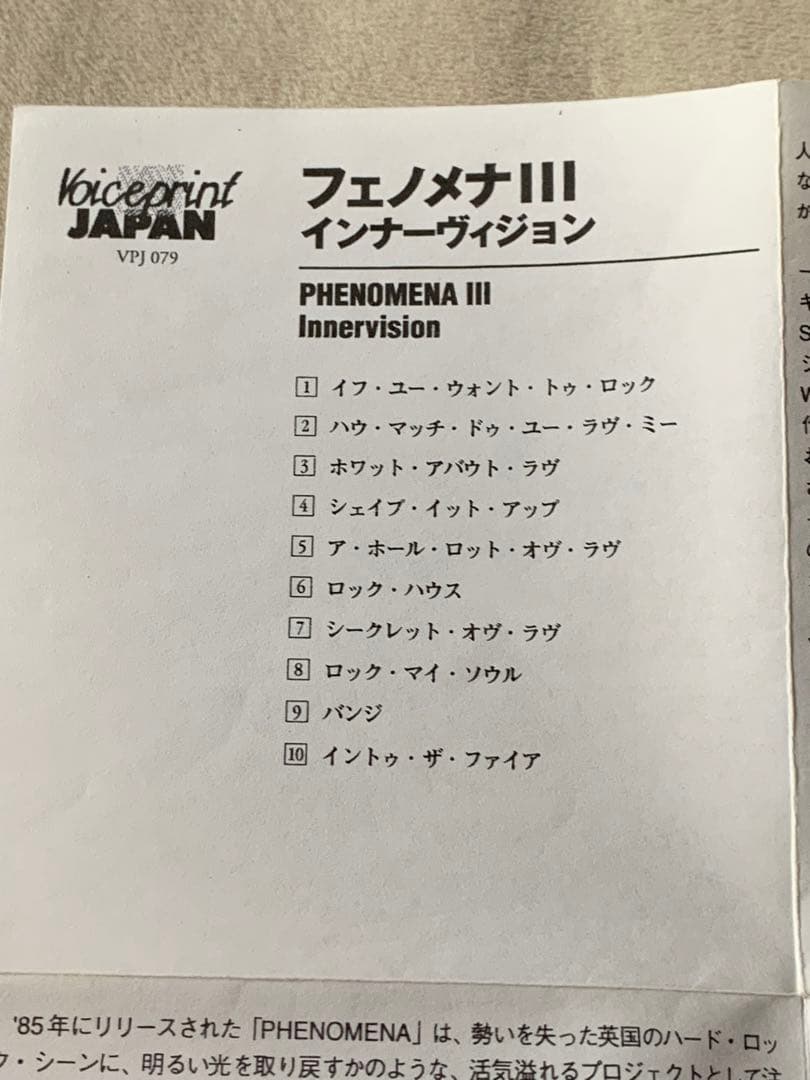 インナーヴィジョン/フェノメナIII