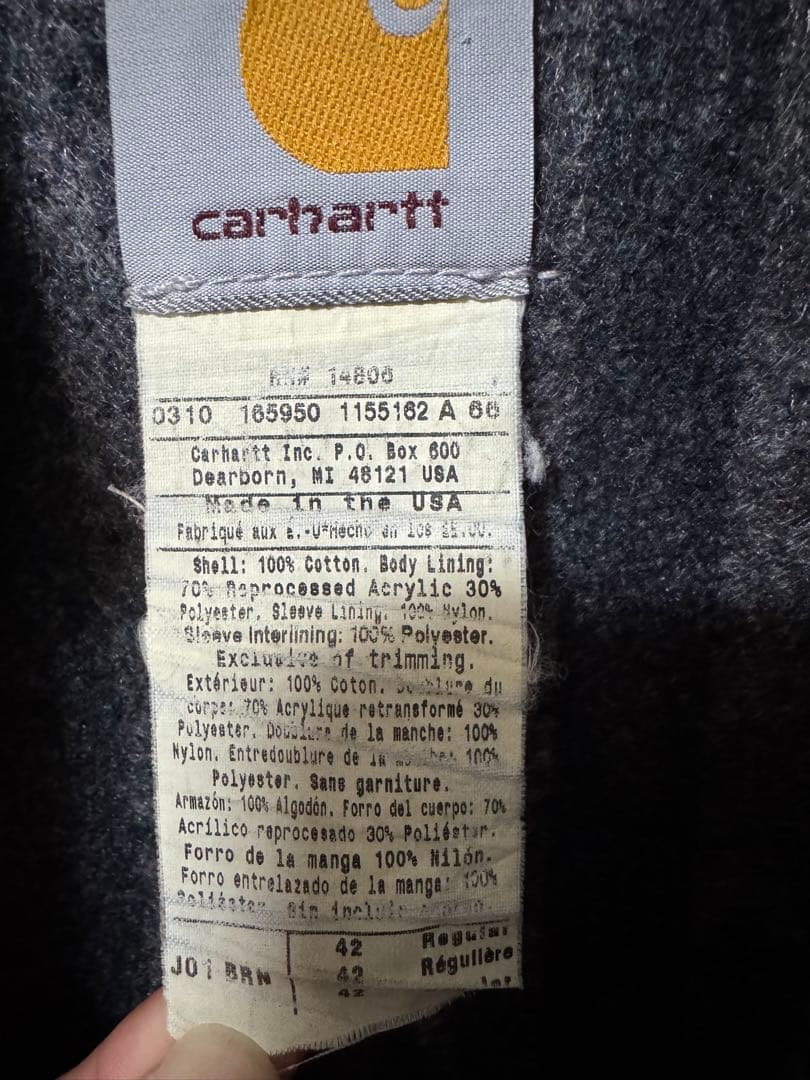 d*y様 希少 Carhartt デトロイトジャケット NRCS刺繍入り USA
