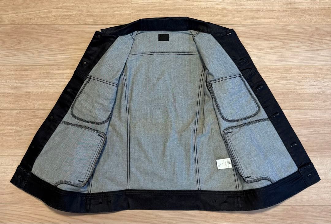 ジャケット・アウター archive Lee coating denim jacket black L